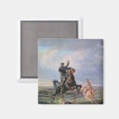 Huntsman mit den Borzois, 1872 Magnet (Vorderseite/Rückseite)