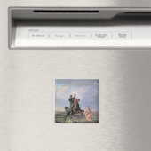 Huntsman mit den Borzois, 1872 Magnet (In Situ (Geschirrspüler))