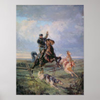Huntsman mit den Borzois, 1872