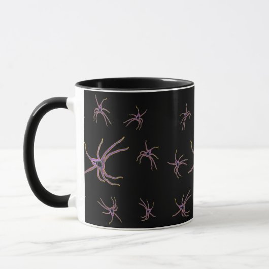 Huntsman Spider Oil Art, Tasse (Links)