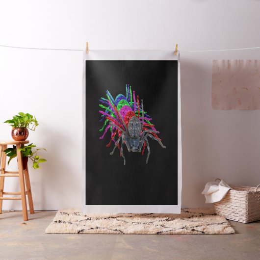 Huntsman Spider Pop Art, Stoff (Beispiel)