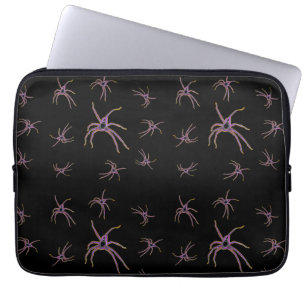 Huntsman Spiders Art on Black Laptopschutzhülle