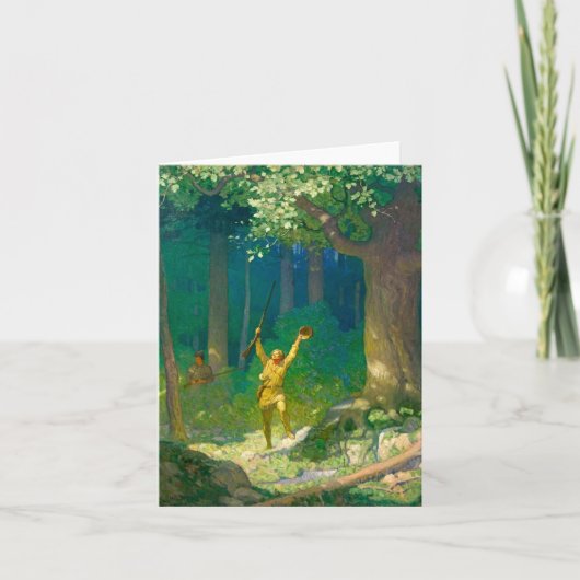 Huntsman von Newell Convers Wyeth Dankeskarte (Vorderseite)