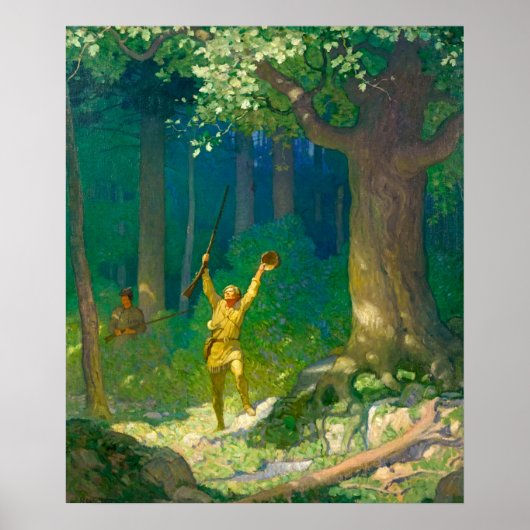 Huntsman von Newell Convers Wyeth Poster (Vorne)