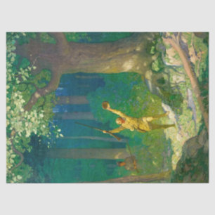 Huntsman von Newell Convers Wyeth Seidenpapier
