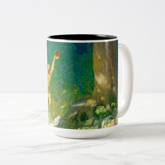 Huntsman von Newell Convers Wyeth Zweifarbige Tasse (VorderseiteRechts)