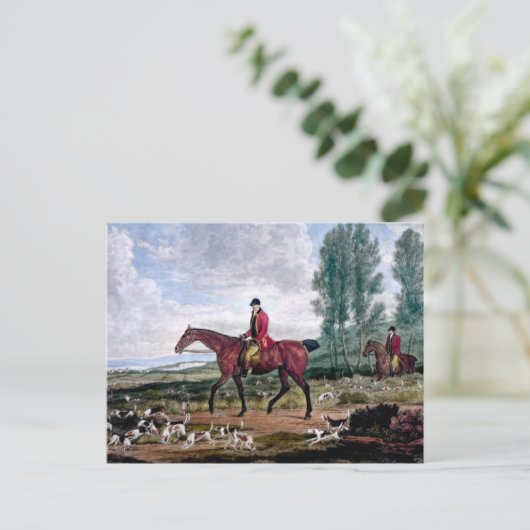 Huntsman zu seinen Majestäten härtet Postkarte (Stehend Vorderseite)