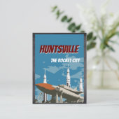 Huntsville AL Alabama Rocket Postcard Postkarte (Stehend Vorderseite)