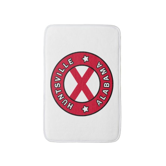 Huntsville Alabama Badematte (Vorderseite Vertikal)