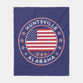 Huntsville, Alabama Fleecedecke (Vorderseite)