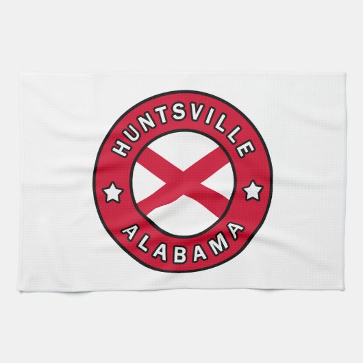 Huntsville Alabama Geschirrtuch (Horizontal)