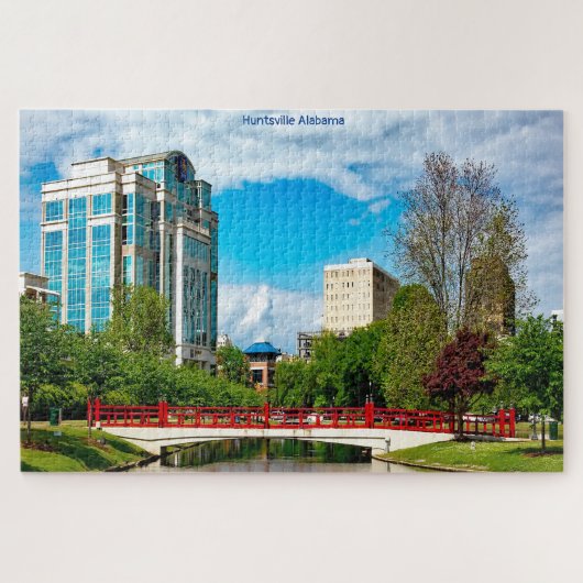 Huntsville Alabama Happy Birthday Son Jigsaw Puzzl Puzzle (Horizontal)