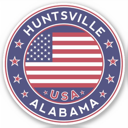 Huntsville Alabama, Huntsville Aufkleber (Vorderseite)
