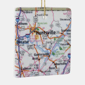 Huntsville Alabama Map Keramikornament (Rechts)