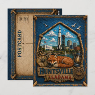 Huntsville Alabama Postkarte Vintage Reise