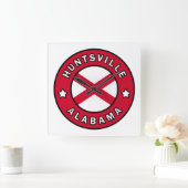 Huntsville Alabama Quadratische Wanduhr (Zuhause)