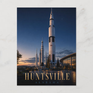 Huntsville Alabama Raketenpark REALMS Postkarte