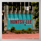 Huntsville Alabama Rocket City Poster (Vorne)