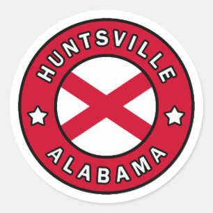 Huntsville Alabama Runder Aufkleber