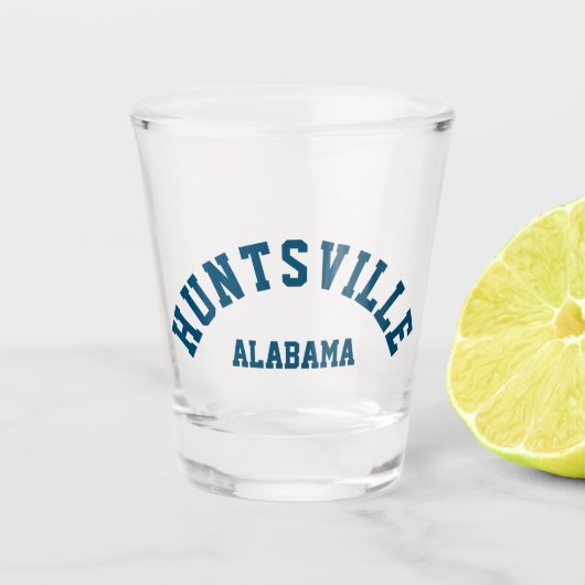 Huntsville, Alabama Schnapsglas (Vorderseite)