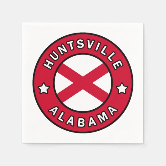 Huntsville Alabama Serviette (Vorderseite)