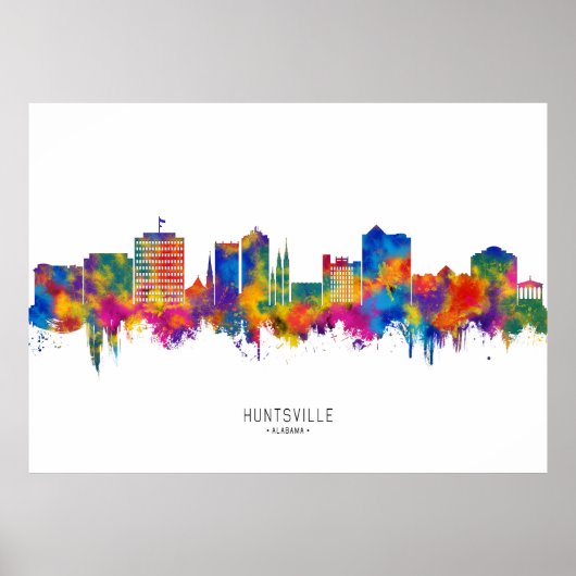 Huntsville Alabama Skyline Poster (Vorne)