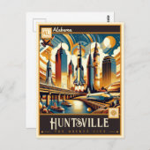 Huntsville, Alabama | VINTAG Postkarte (Vorne/Hinten)