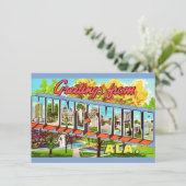 Huntsville Alabama Vintage Postkarte (Stehend Vorderseite)