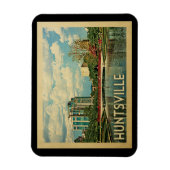 Huntsville Alabama Vintage Reise Magnet (Vertikal)