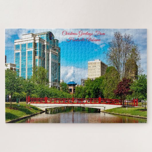Huntsville Alabama Xmas Grüße Jigsaw Puzzle (Horizontal)