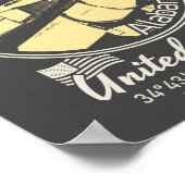 HUNTSVILLE CITY ALABAMA - ROCKET - RAUM POSTER (Ecke)