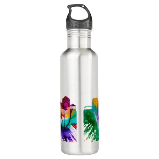 Huntsville Skyline Edelstahlflasche (Rückseite)