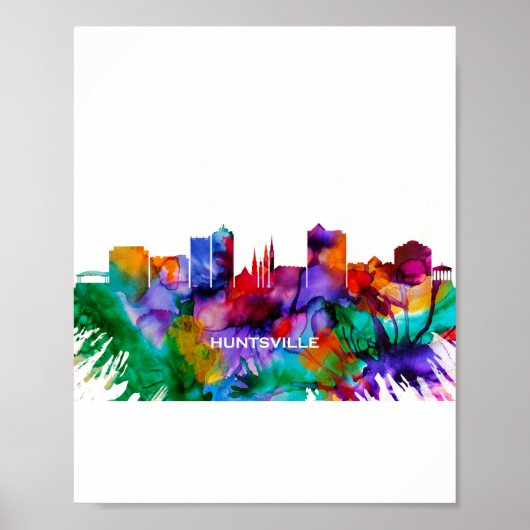 Huntsville Skyline Poster (Vorne)