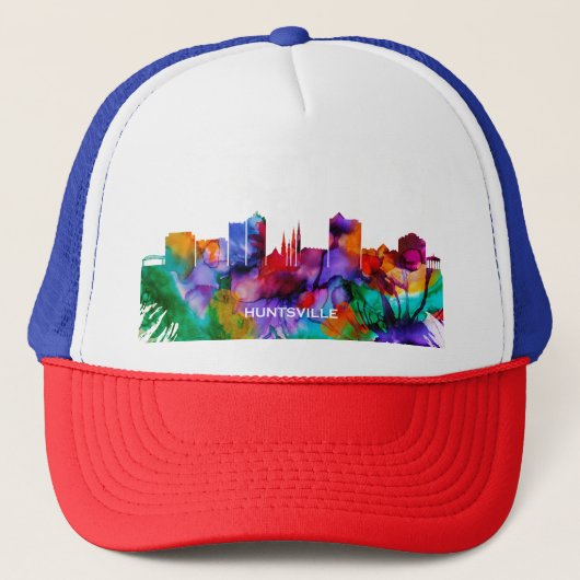 Huntsville Skyline Truckerkappe (Vorderseite)