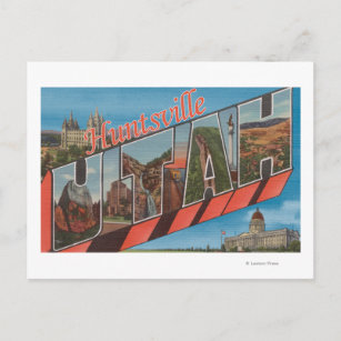 Huntsville, Utah - Große Buchstabenszenen Postkarte