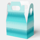 Huntzahne Linien aquamarin blau grün danke Geschen Geschenkschachtel (Geöffnet)