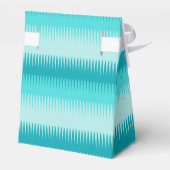 Huntzahne Linien aquamarin blau grün danke Geschen Geschenkschachtel (Rückseite)