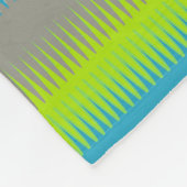 Huntzahnstreifen grün, grau, aquamarin fleecedecke (Ecke)