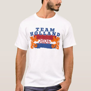 Hup Holland Hup Niederlande Fußballfan Orange Löwe T-Shirt