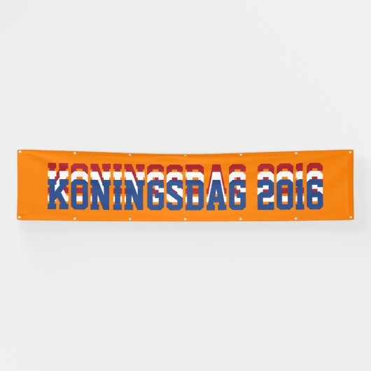 Hup Holland Hup, Niederlande, Koningsdag 2016 Banner (Horizontal)