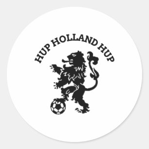 Hup Holland Hup Orange Fußballsport Reisen  Runder Aufkleber