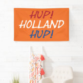 Hup Holland Hup überlagerte sich auf NLD Flag auf Banner (Insitu)