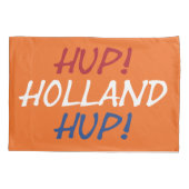 Hup Holland Hup überlagerte sich auf NLD Flag auf  Kissenbezug (Rückseite)