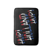 Hup Holland Hup überlagerte sich bei der NLD-Flagg Badematte (Vorderseite Vertikal)