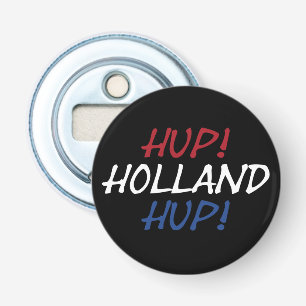 Hup Holland Hup überlagerte sich bei der NLD-Flagg Flaschenöffner