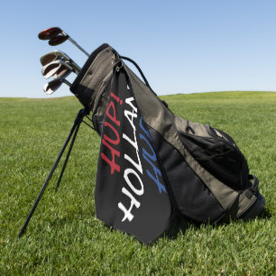 Hup Holland Hup überlagerte sich bei der NLD-Flagg Golfhandtuch