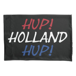 Hup Holland Hup überlagerte sich bei der NLD-Flagg Kissenbezug
