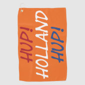 Hup Holland Hup überlagerte sich bei NLD Flag auf Golfhandtuch (Vorderseite)
