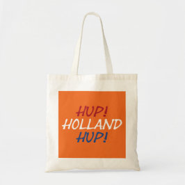Hup Holland Hup überlagerte sich bei NLD Flag auf  Tragetasche