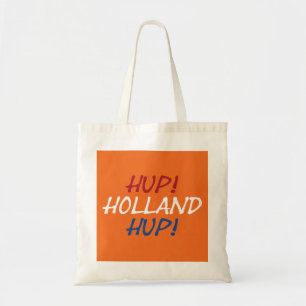 Hup Holland Hup überlagerte sich bei NLD Flag auf  Tragetasche